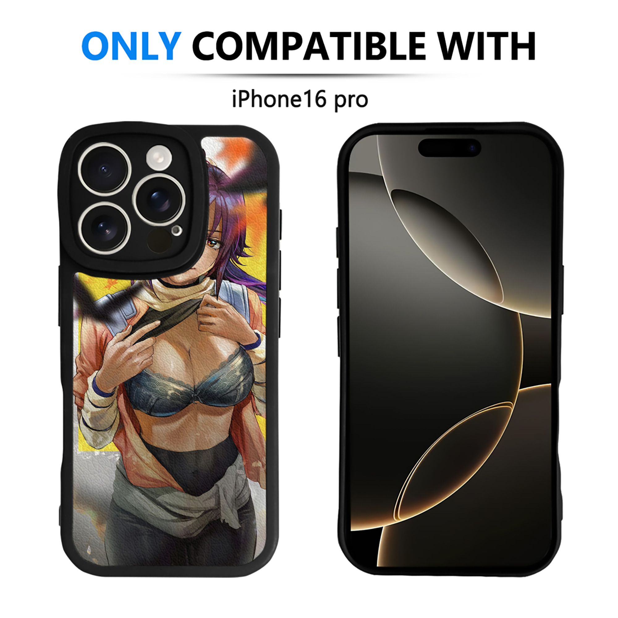 （画像用） ブリーチ BLEACH 【iPhone 16シリーズ対応】シリコンスマホケース（レザー調） 材質：シリコン